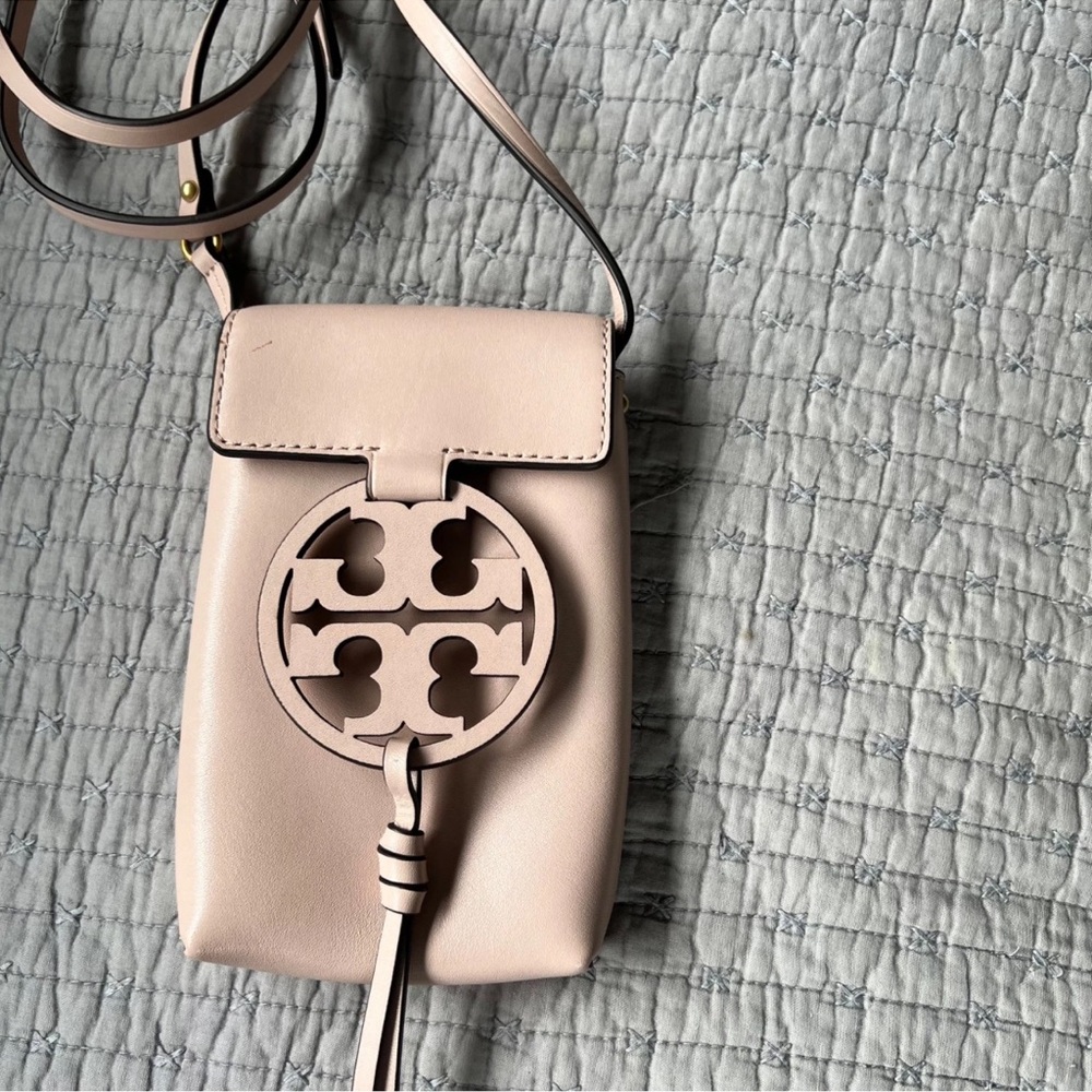Tory Burch “Miller” Pink/ Blush Leather Crossbody